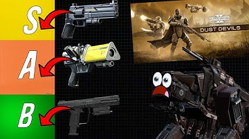 UPDATED Secondary Tier List Against the Automaton Faction | Helldivers 2
