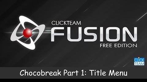 Chocobreak Part 1:Title Menu