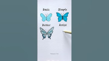 How to draw butterfly😱🦋 #shorts #craft #art #drawing #crafts #satisfying
