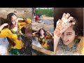 beautiful paki girl tubewell bathing vlog, desi bath, bathing vlog, hot bathing