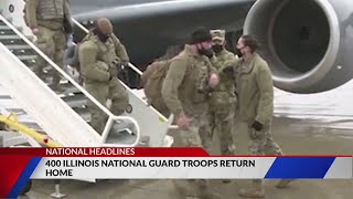 Hundreds of Illinois National Guard troops return home from DC