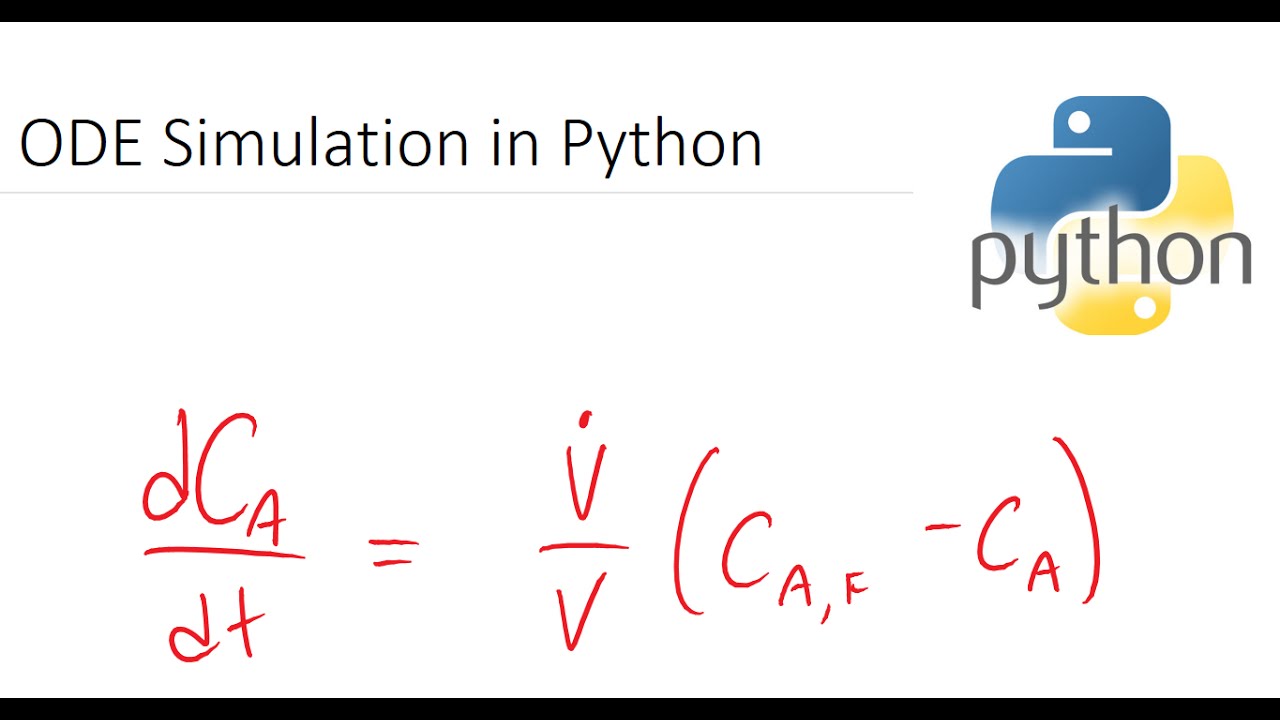 Update Solve ODEs in Python: Simple to Complex