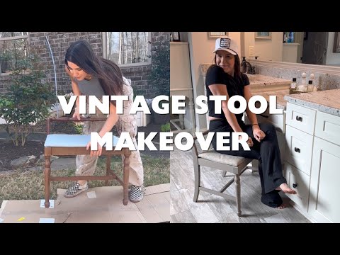 Vintage Stool Makeover