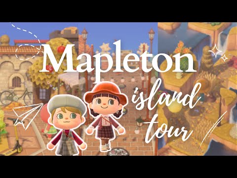 Mapleton🍂 | Realistic Fall-core Island Tour | Animal Crossing: New Horizons