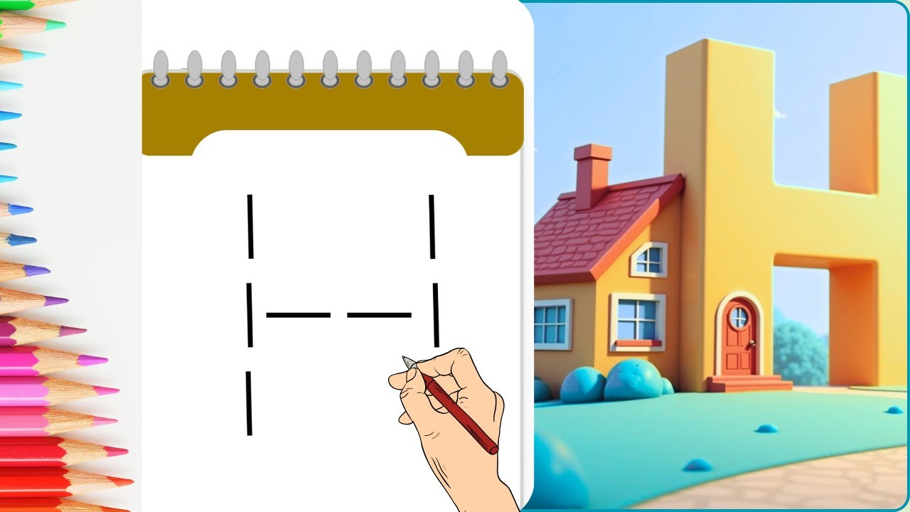 ABC for kids| A to Z |Alphabet writing for kids|Write alphabet along the dotted line| write Letter H