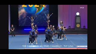 The California All Stars TNT Cheerleading Worlds 2024 Day One