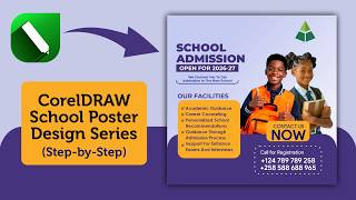 How to Design a School Poster in CorelDRAW Beginner Step by Step
