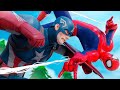Человек-паук 🆚 Капитан Америка в Фортнайт!