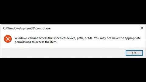 Fix: Windows cannot access the specified device, path, or file- Windows Server 2019