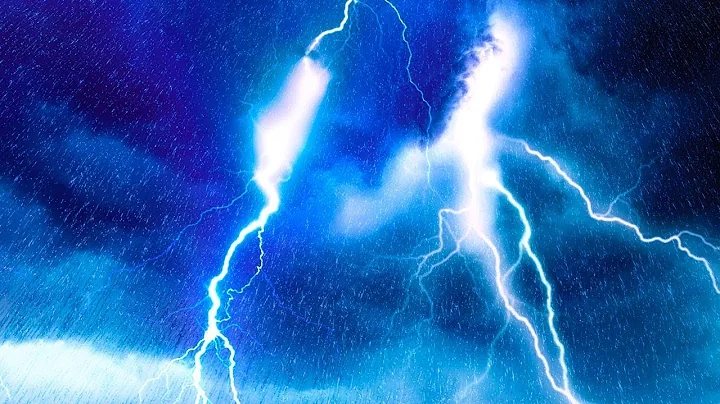 Real Thunderstorm Sounds Atmosphere for Sleeping & Relaxing | Real Lightnings behind the tree
