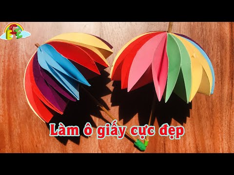 Video Làm cây ô dù bằng giấy đơn giản thủ công sáng tạo đồ... - youtube