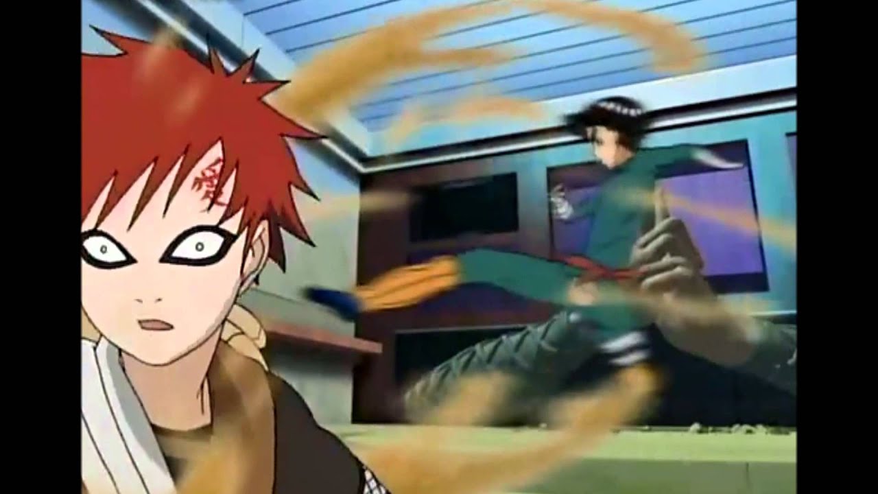 Rock Lee Vs Gaara Gates