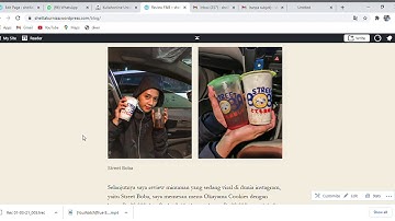 Review makanan via blog WordPress (Tugas Web design) Kelompok Sheilla 0217104110 ManajemenB2-B