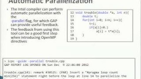 Vectorizing with Intel Compilers