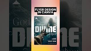 Advanced flyer design in canva  #canvatips