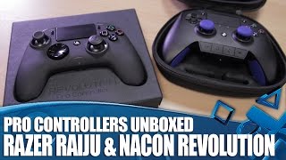 Pro Controllers for PS4 and PS4 Pro - Razer Raiju and Nacon Revolution Unboxed