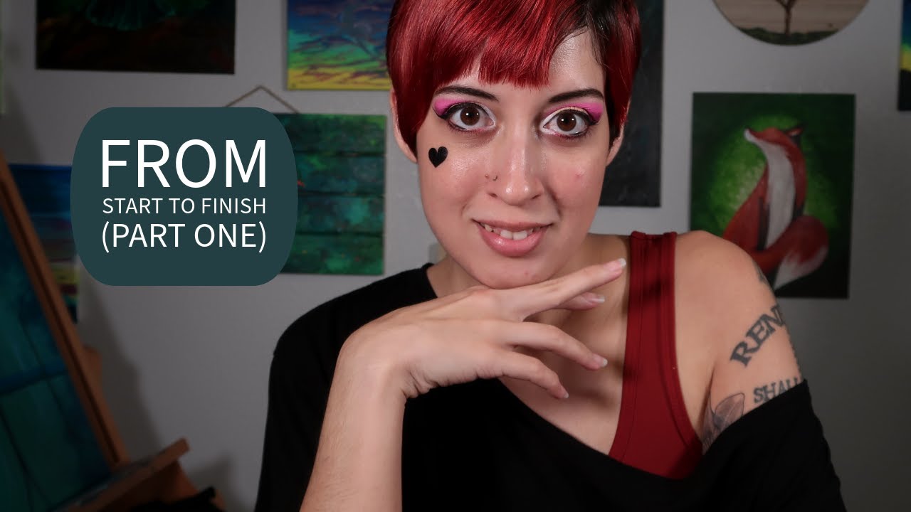 A Painting, from Start to Finish (part one, ASMR soft spoken) - YouTube