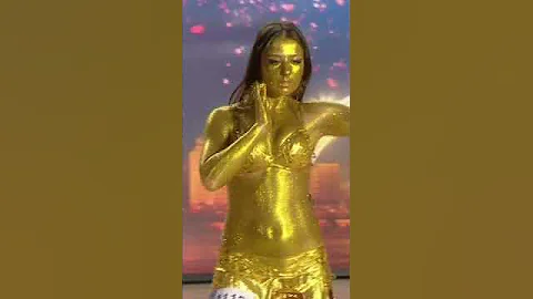 GOLDEN BEAUTY😍: dancer seduces 💦 with belly dance 💃 | Got Talent 2023 #Shorts