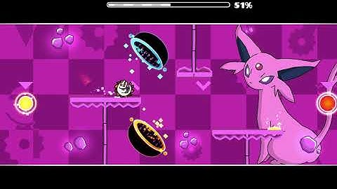 EEVEE BY HFCRED (100%) ALL COINS | Geometry Dash