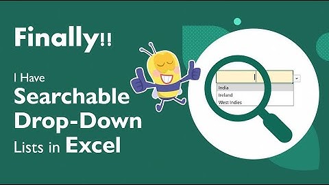 Searchable Drop-Down List in Excel with No Blanks and No Duplicates | Without VBA or Formulas