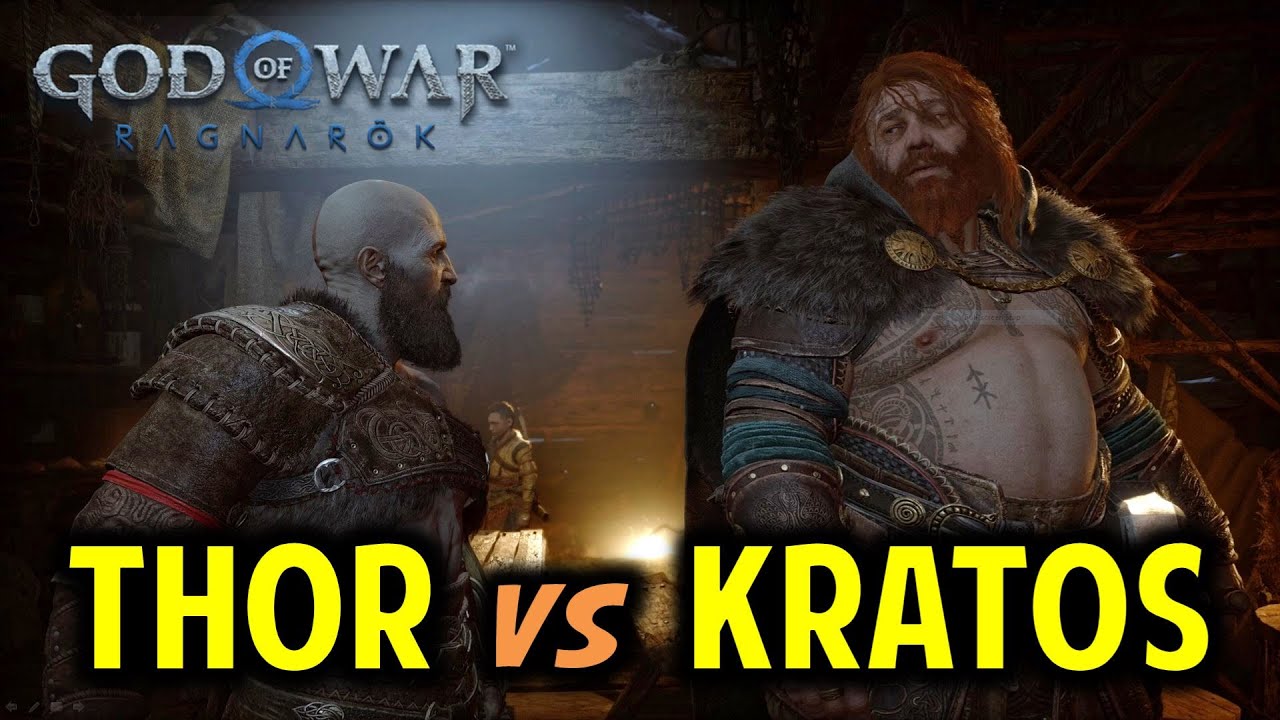 Thor Cutscene Comparison God of War 2018 vs God of War Ragnarok