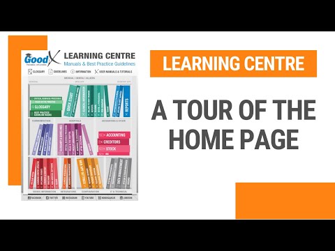 Learning Centre - A Tour of the Home Page