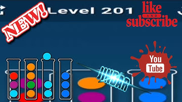 Ball Sort Puzzle Level 201 Color Sorting Games Level 201