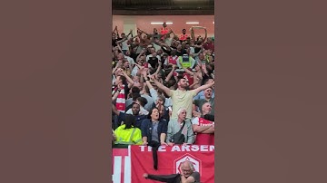 Thumbnail of ARSENAL AWAY SUPPORTERS SING LOUD AND PROUD AT OLD TRAFFORD 📶