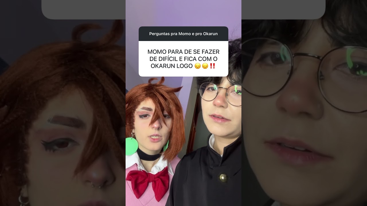 OKARUN E MOMO RESPONDEM!! #dandadan #okarun #cosplay @Nandalorenzine