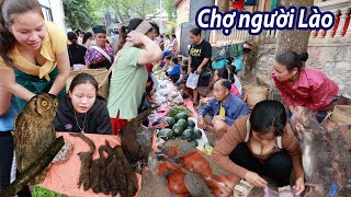 Người Lào gồng gánh rất nhiều đồ lạ vào Việt Nam- Vội vàng bán nhanh rồi về luôn