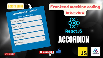 React Accordion | Frontend Machine Coding Interview Question ( Accordion ) in React