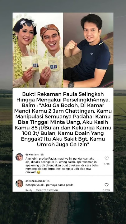 Bukti Rekaman Paula Verhoeven Selingkuh hingga Dua Jam di Kamar Mandi Tersebar #beritaviral #infoa1