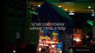 story WA, sesuk dino minggu wayahe jomblo turu!! versi truck😍😍