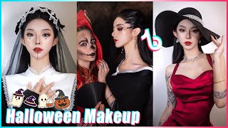 Jannatul☘️Mitsuisen🎃Halloween Makeup👻ASMR Makeup Tutorial✨Satisfying makeup asmr compilation🌿195