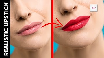 Mind blowing technique to create realistic lipsticks in photoshop