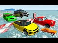 Cars Water Test #1 - Beamng drive