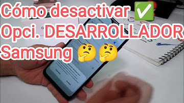 Cómo desactivar las opciones para desarrollador Samsung Galaxy A06, A05, A04, A04s, A04e