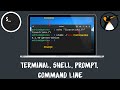 Dfinitions et explications simples  terminal shell prompt et command line