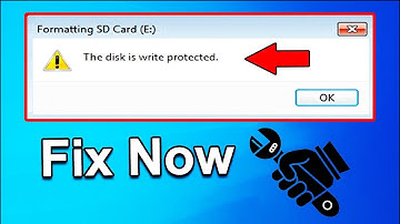 The disk is write protected [Fix]