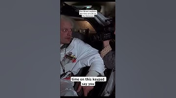 Doc Brown explains the time circuits in the DeLorean (BTTF) #bttf #relatable #2024elections #shorts