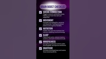 Boost Your Brain Power Checklist #neuroscience   #brainhealth   #neuroplasticity