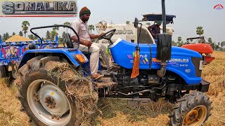 Tractor video | Sonalika 42 rx 45 hp Tractor | KUBOTA Harvestking machine | Palleturi village