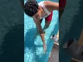 سبحت في لابسين الصغير مع مدرب السباحة  اكسبلور سباحة