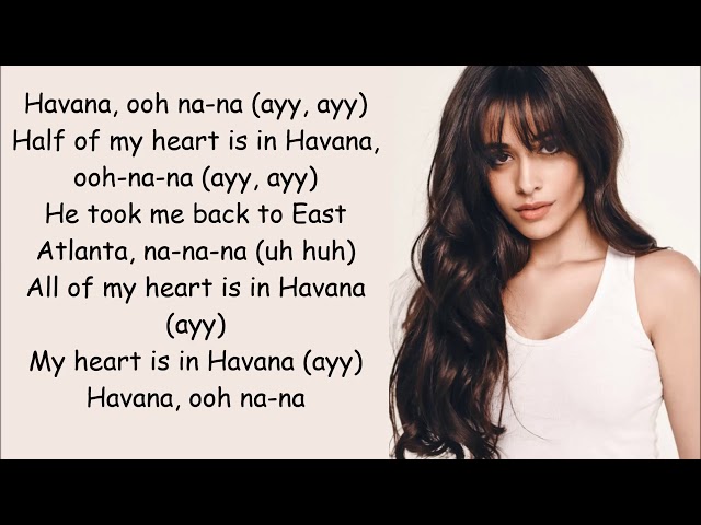 Camila Cabello-Havana (No Rap Version)~ lyrics~ class=