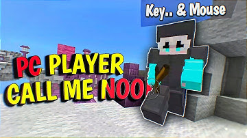 a PC Player Call me Noob 💀 | 1vs1 With Keyboard & Mouse player in NG BedWars Match
