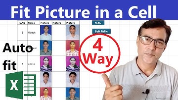 👉 4 Way to Insert Pictures in Excel Neatly Sized to Fit Automatically | Autofit Picture in a cell