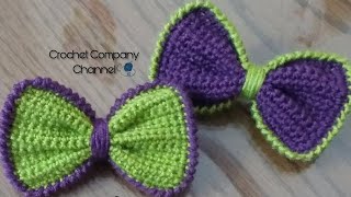 كروشيه فيونكه بسيطه وسهله وجميله -  How to Crochet Easy and Simple  Bow