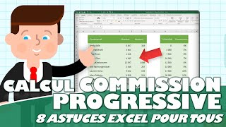 Comment calculer une commission progressive sur Excel  (8 astuces Excel pour tous)