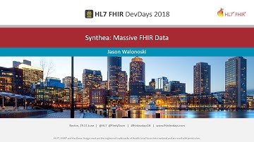 Jason Walonoski - Synthea: Massive FHIR Data | DevDays 2018 Boston