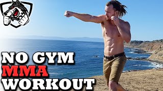 No Gym Boxing/MMA Workout -- Training at Home!